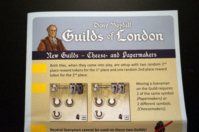 Guilds of London : règle